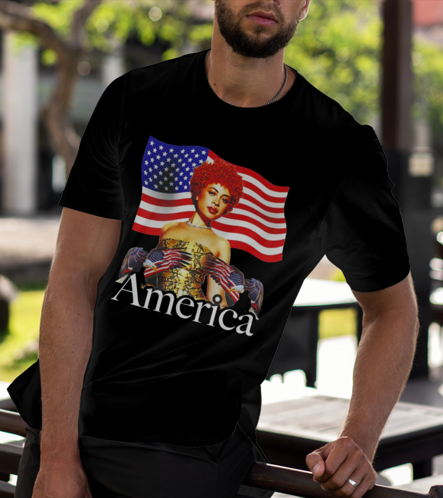 Ice Spice America United States Flag T-Shirt