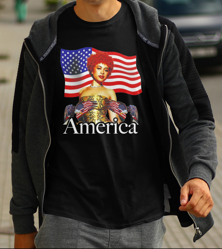 Ice Spice America United States Flag T-Shirt
