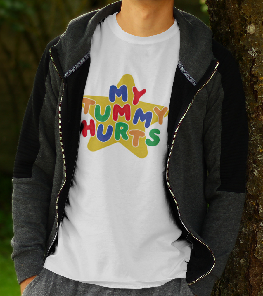 My Tummy Hurts Colorful Star T-Shirt