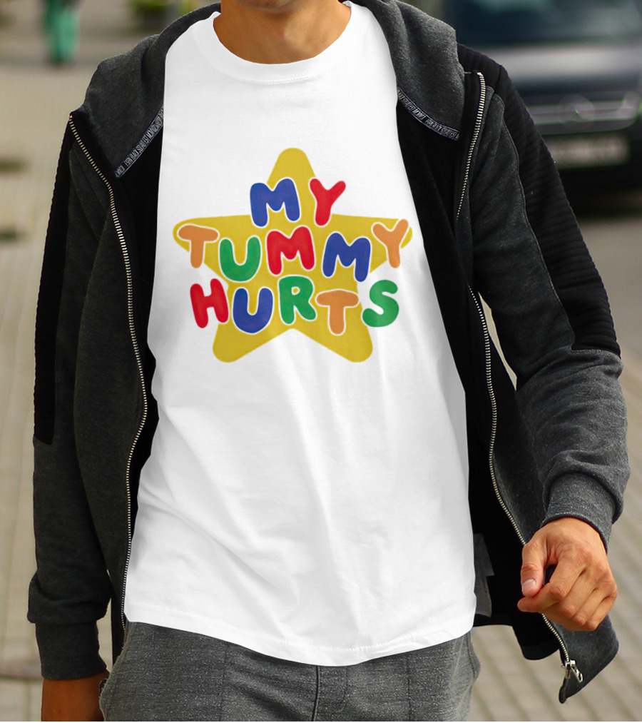 My Tummy Hurts Colorful Star T-Shirt