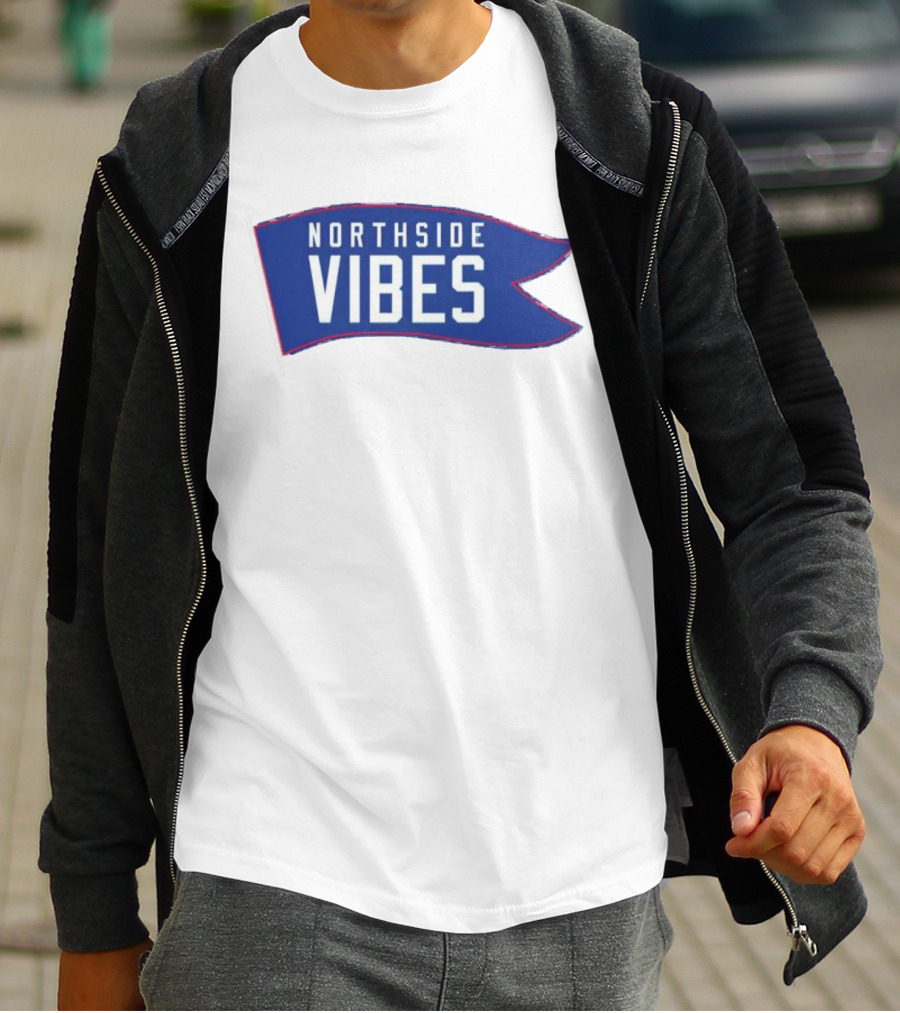Northside Vibes Blue Flag Banner T-Shirt