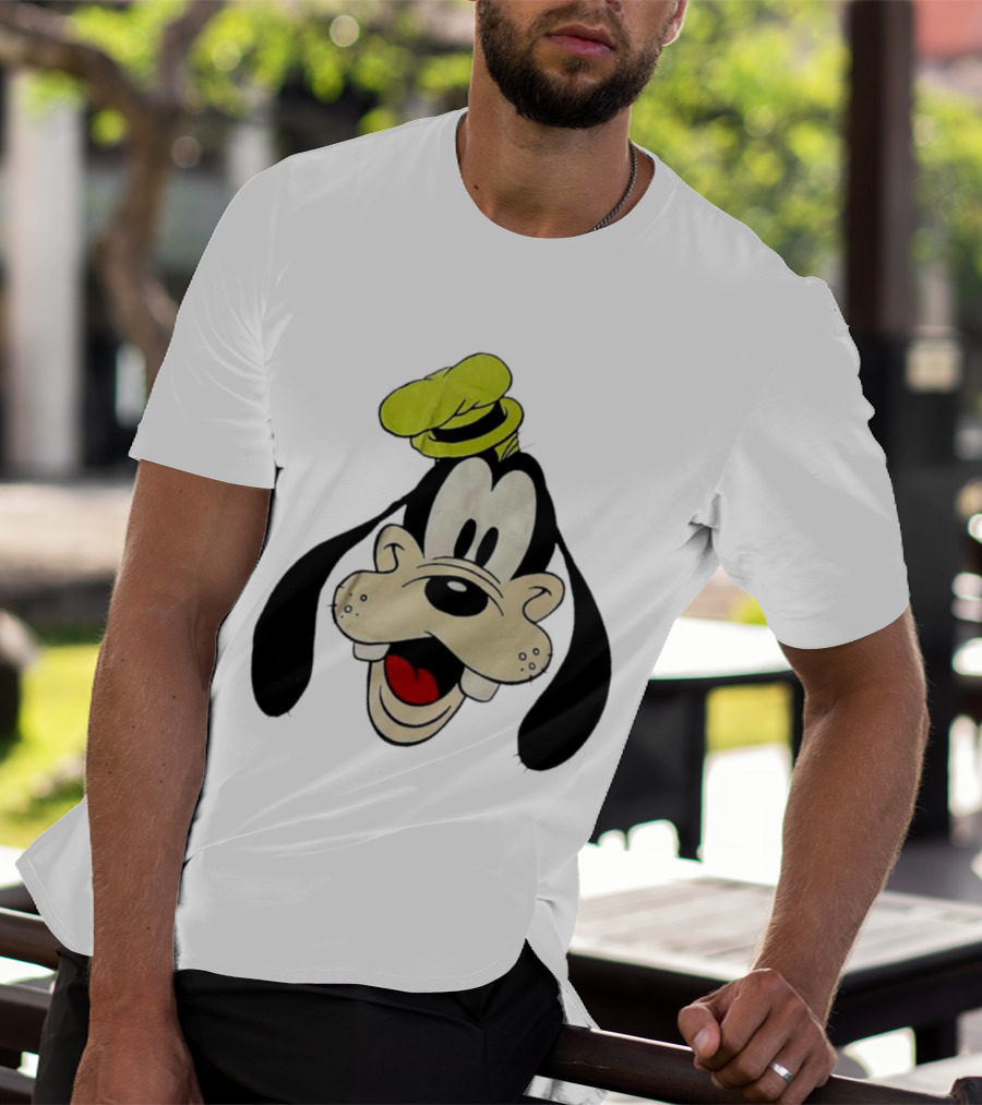 Yats Goofy Head Disney Character Face T-Shirt