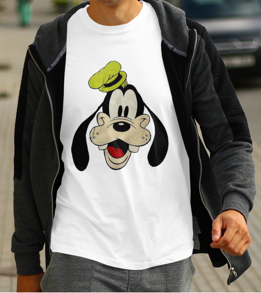 Yats Goofy Head Disney Character Face T-Shirt