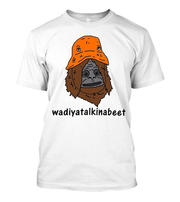 Big Lez Show Wadiyatalkinabeet Orange Hat Cartoon Character T-Shirt