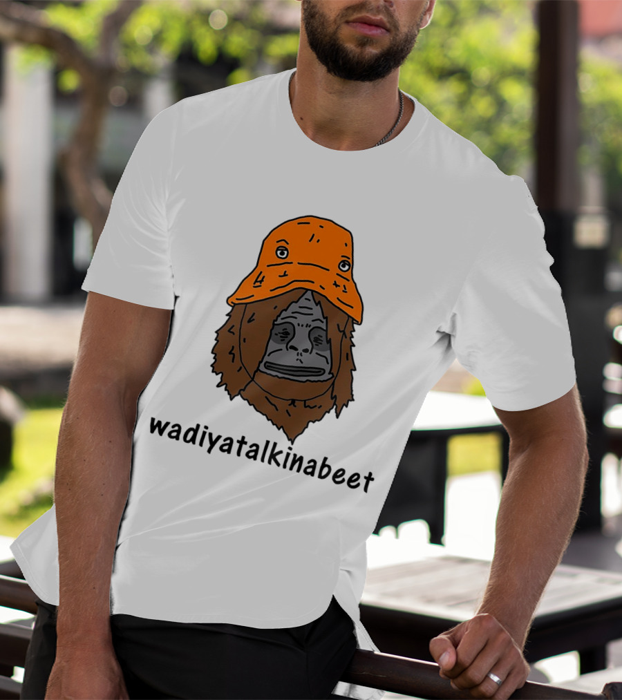 Big Lez Show Wadiyatalkinabeet Orange Hat Cartoon Character T-Shirt