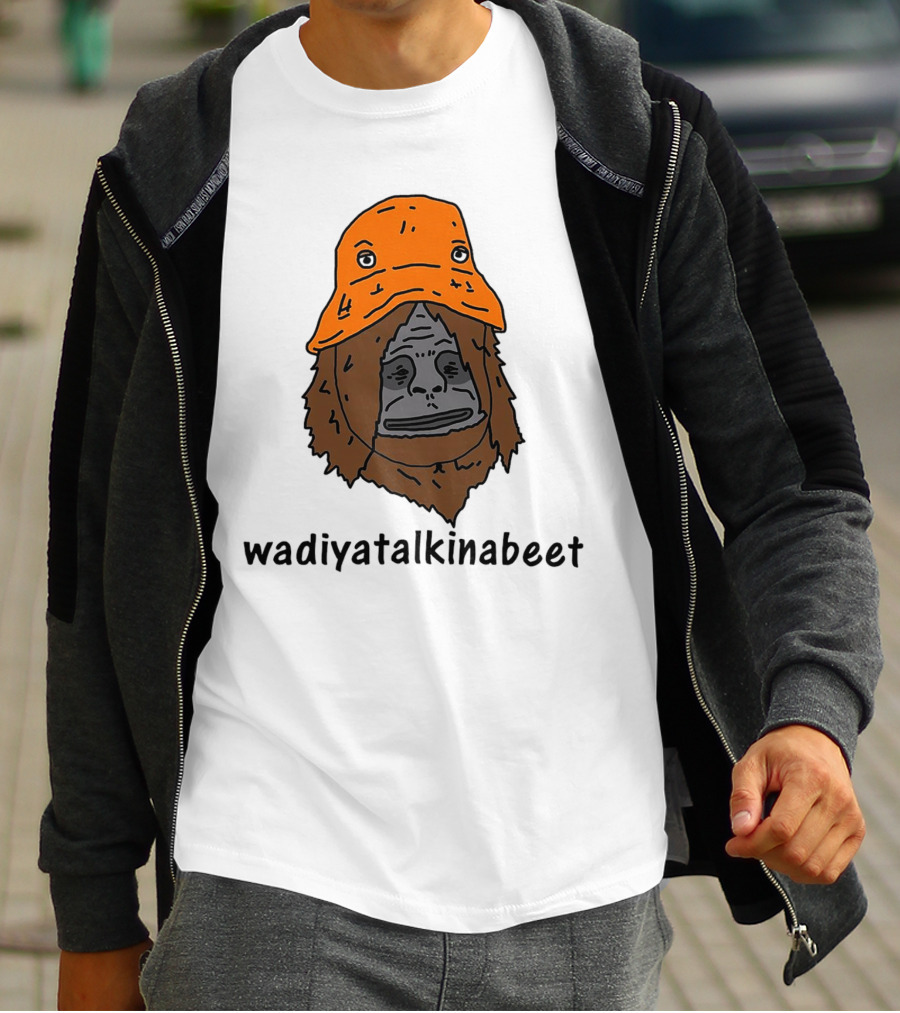 Big Lez Show Wadiyatalkinabeet Orange Hat Cartoon Character T-Shirt