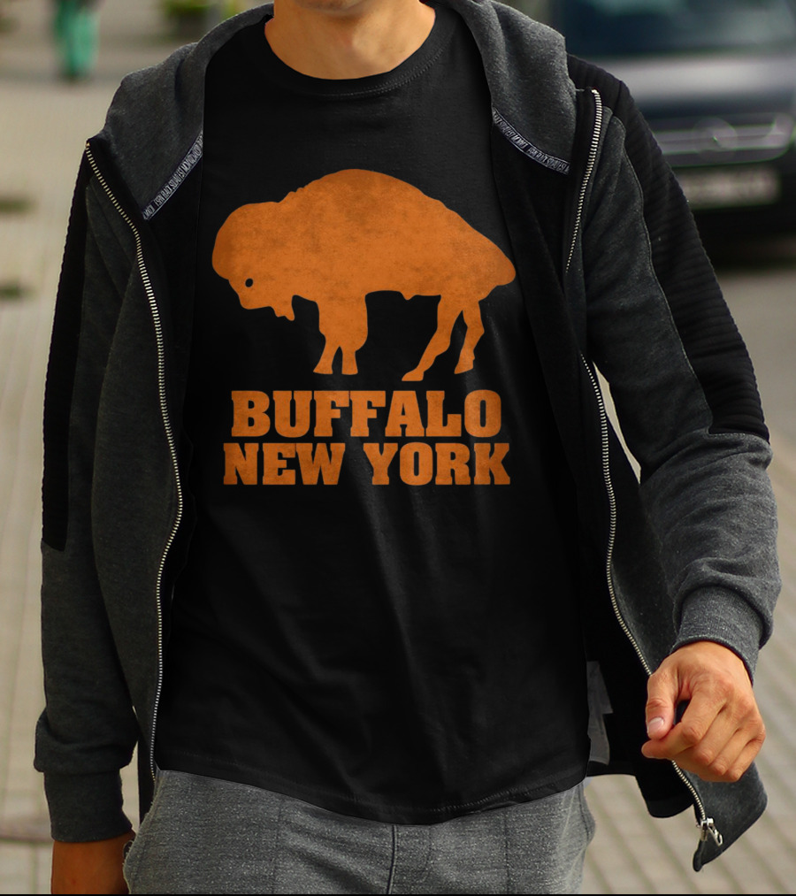 Buffalo New York Bold Orange Buffalo T-Shirt