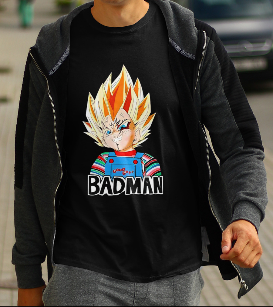 Vegeta Badman Good Guys Mashup T-Shirt
