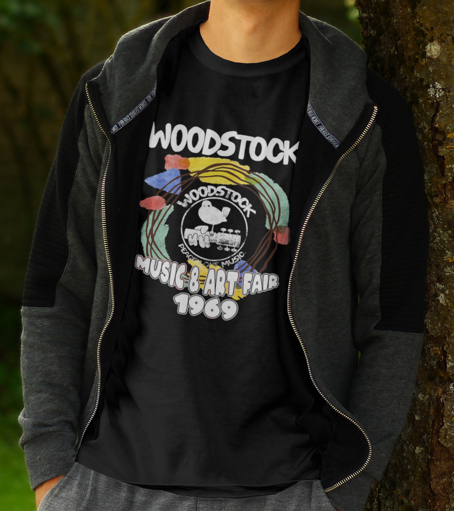WOODSTOCK Music And Art Fair 1969 Peace And Music T-Shirt