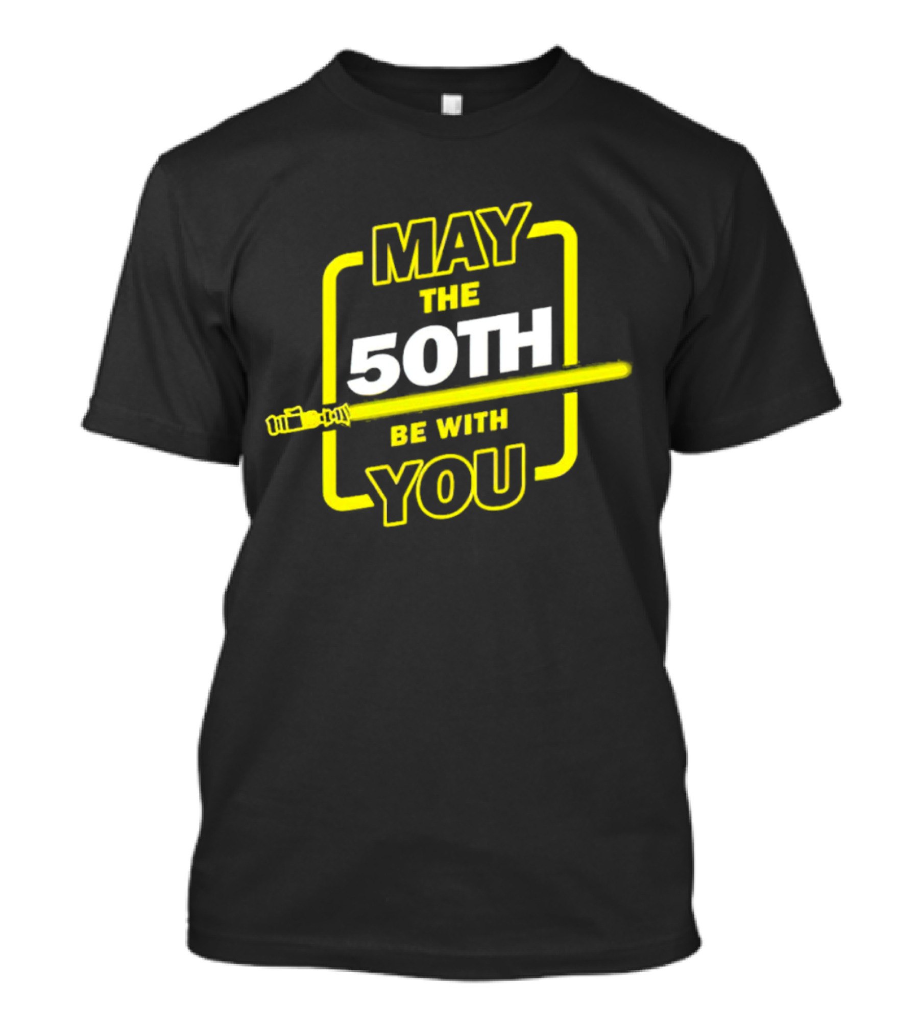 May The 50th Be With You Lightsaber T-Shirt