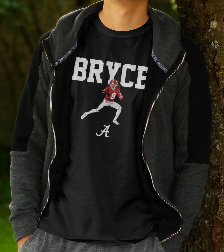 Alabama #9 Bryce Young Football Pose T-Shirt