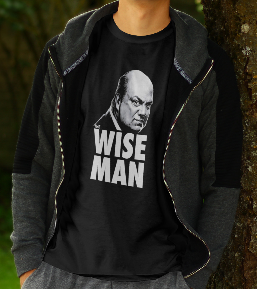 Paul Heyman The Wise Man Portrait WWE Acknowledgment T-Shirt