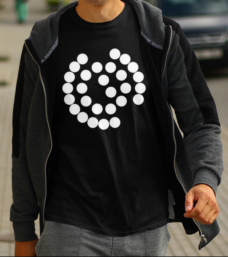 EV Fan Electric Vehicles Dotted Circle T-Shirt