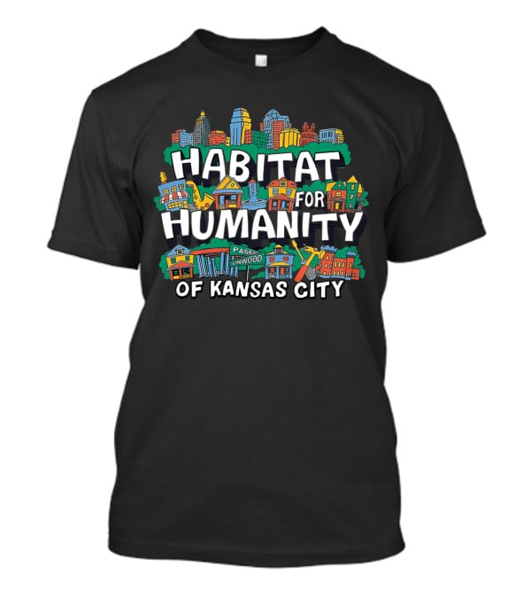 Habitat For Humanity Of Kansas City Neighborhood Paseo Linwood Buildings T-Shirt