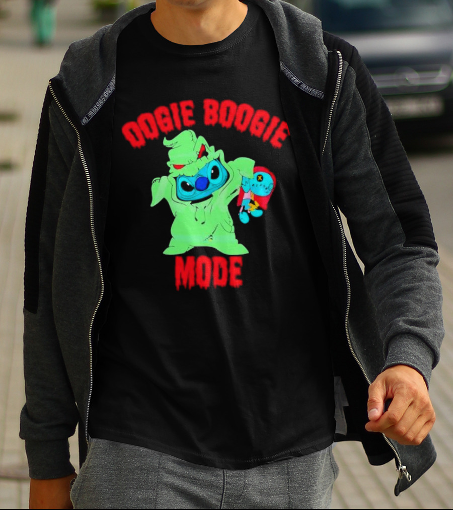 Stitch In Oogie Boogie Mode Halloween Voodoo Doll T-Shirt