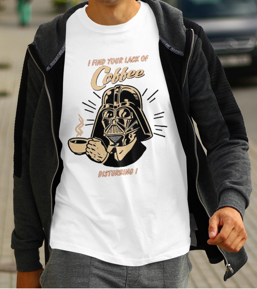 I Find Your Lack Of Coffee Disturbing Darth Coffee Cup T-Shirt