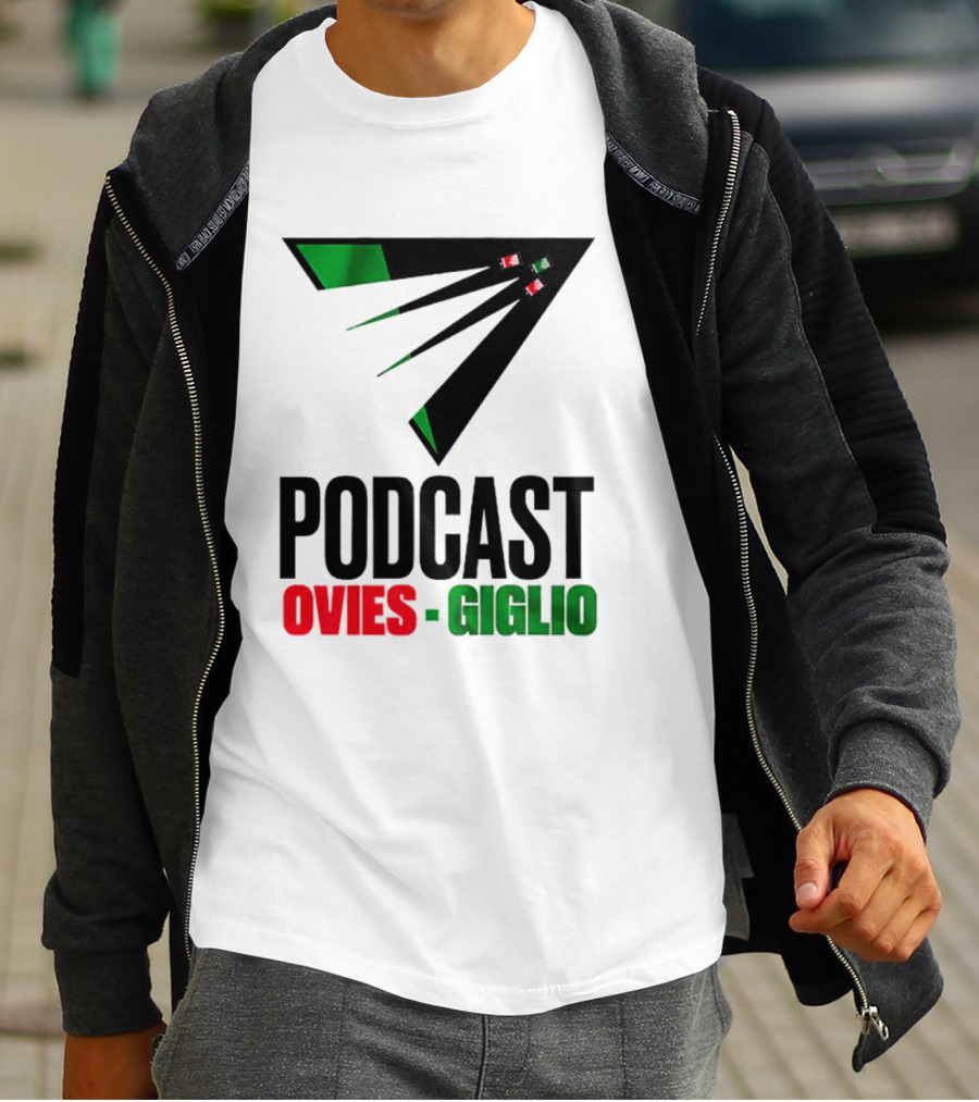 Podcasts Ovies Giglio Football Discussion With Triangular Color Stream T-Shirt