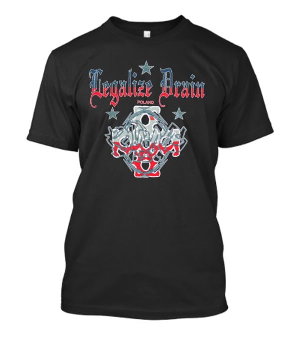 Legalize Drain Poland Stars And Chains T-Shirt