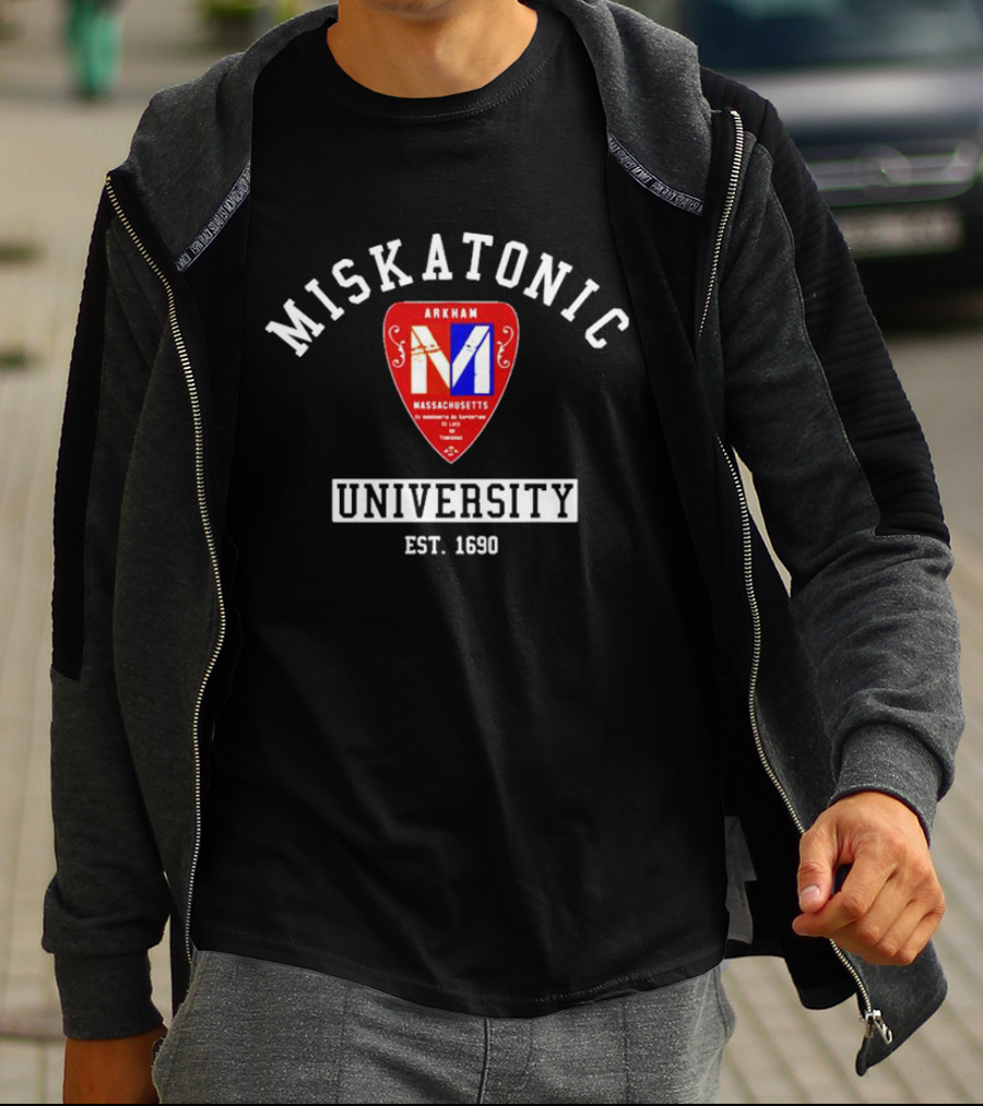 Miskatonic University Arkham Massachusetts Est. 1690 Emblem T-Shirt