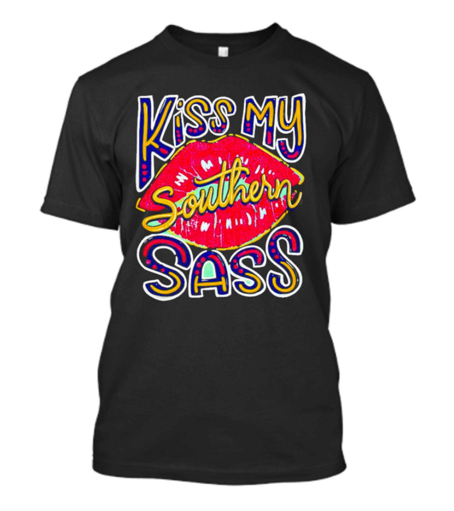 Kiss My Southern Sass Red Lips T-Shirt