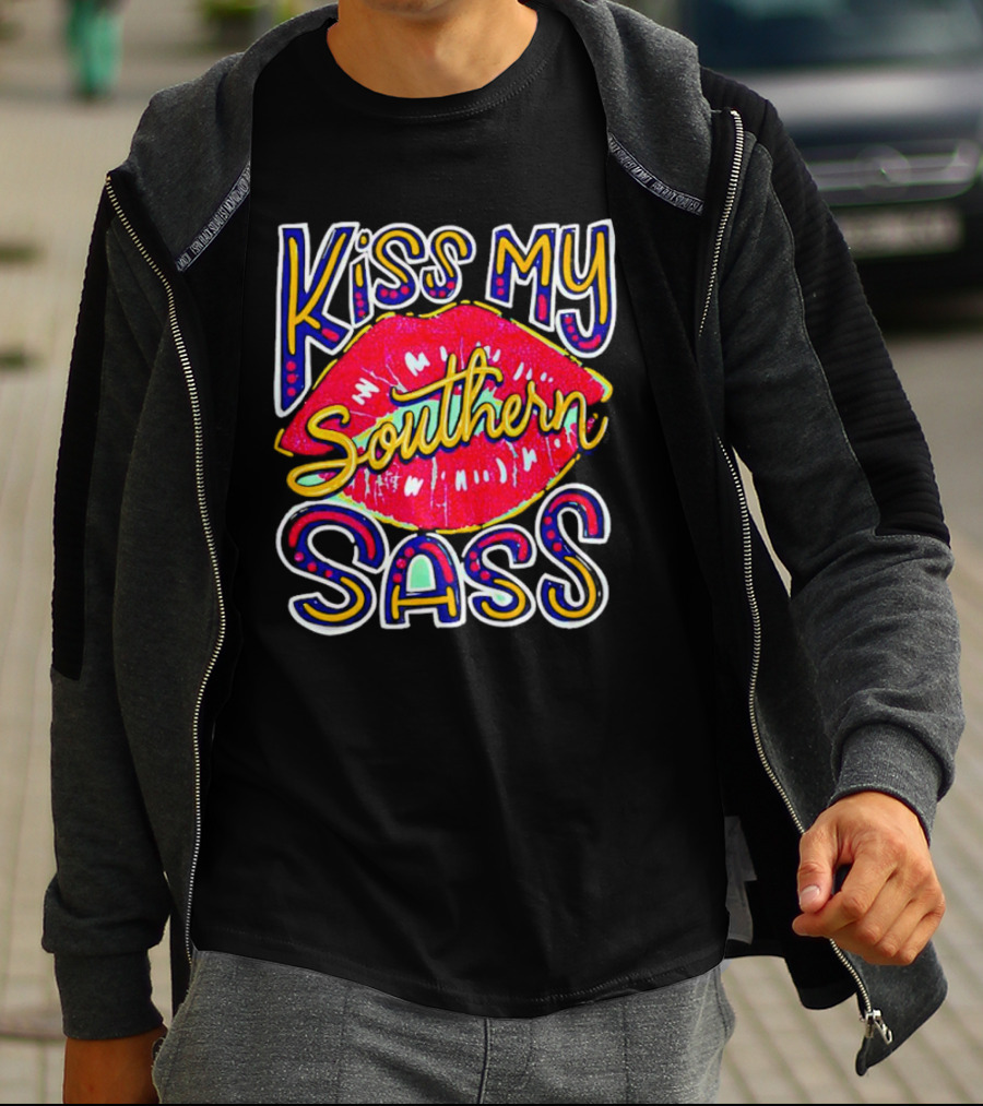 Kiss My Southern Sass Red Lips T-Shirt