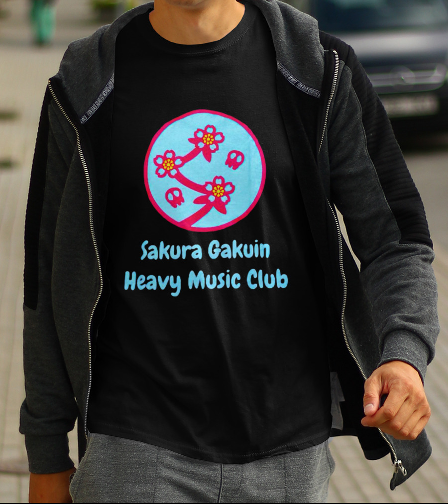 Sakura Gakuin Heavy Music Club Cherry Blossom Skulls T-Shirt