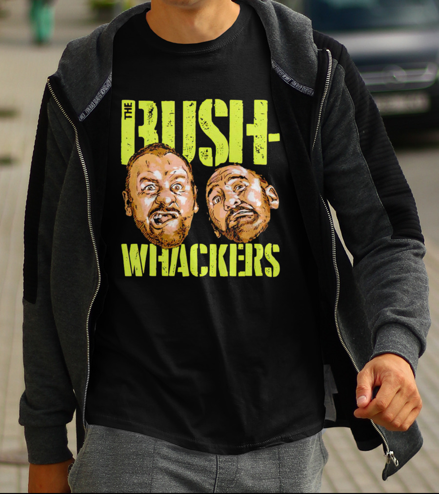 The Bushwhackers Wrestling Legends Bold Retro Faces T-Shirt