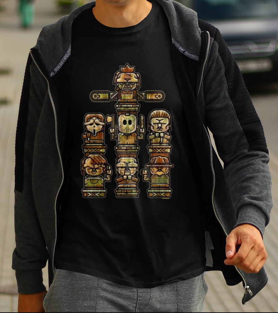 Horror Gods Totem Icons T-Shirt