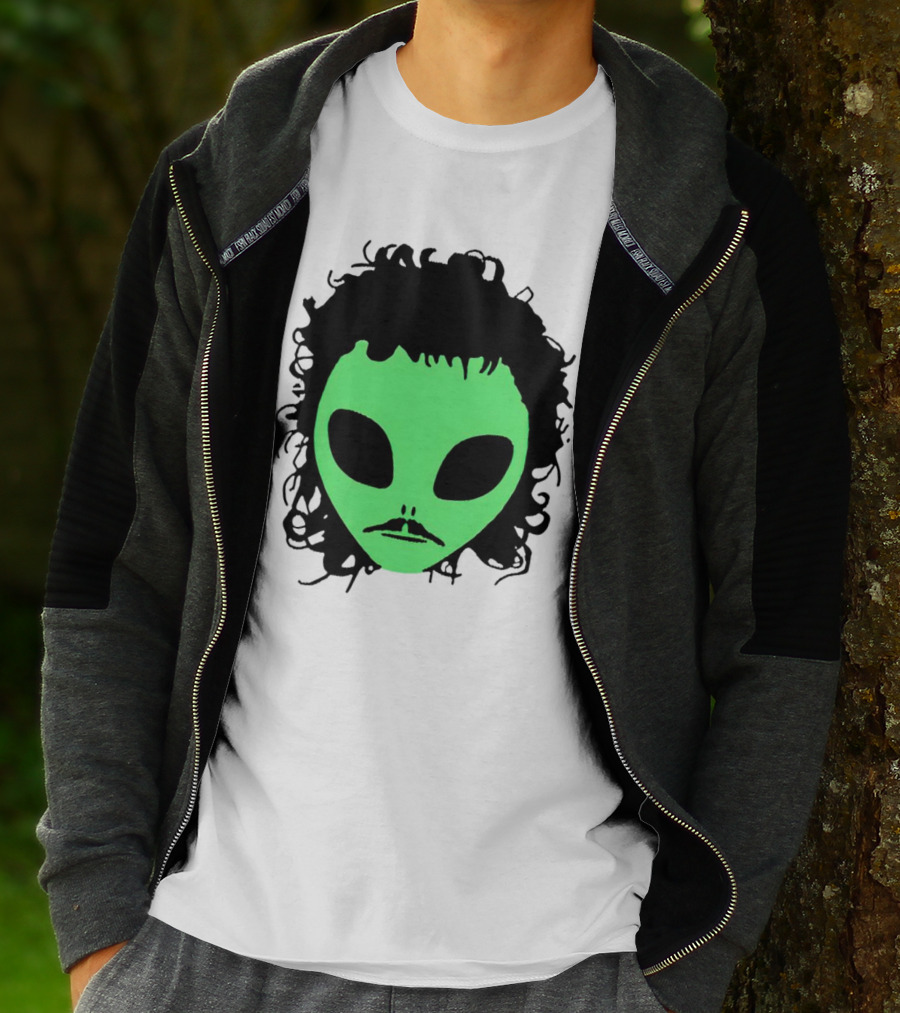 Kurtis Conner Eh Alien Green Face Black Hair T-Shirt