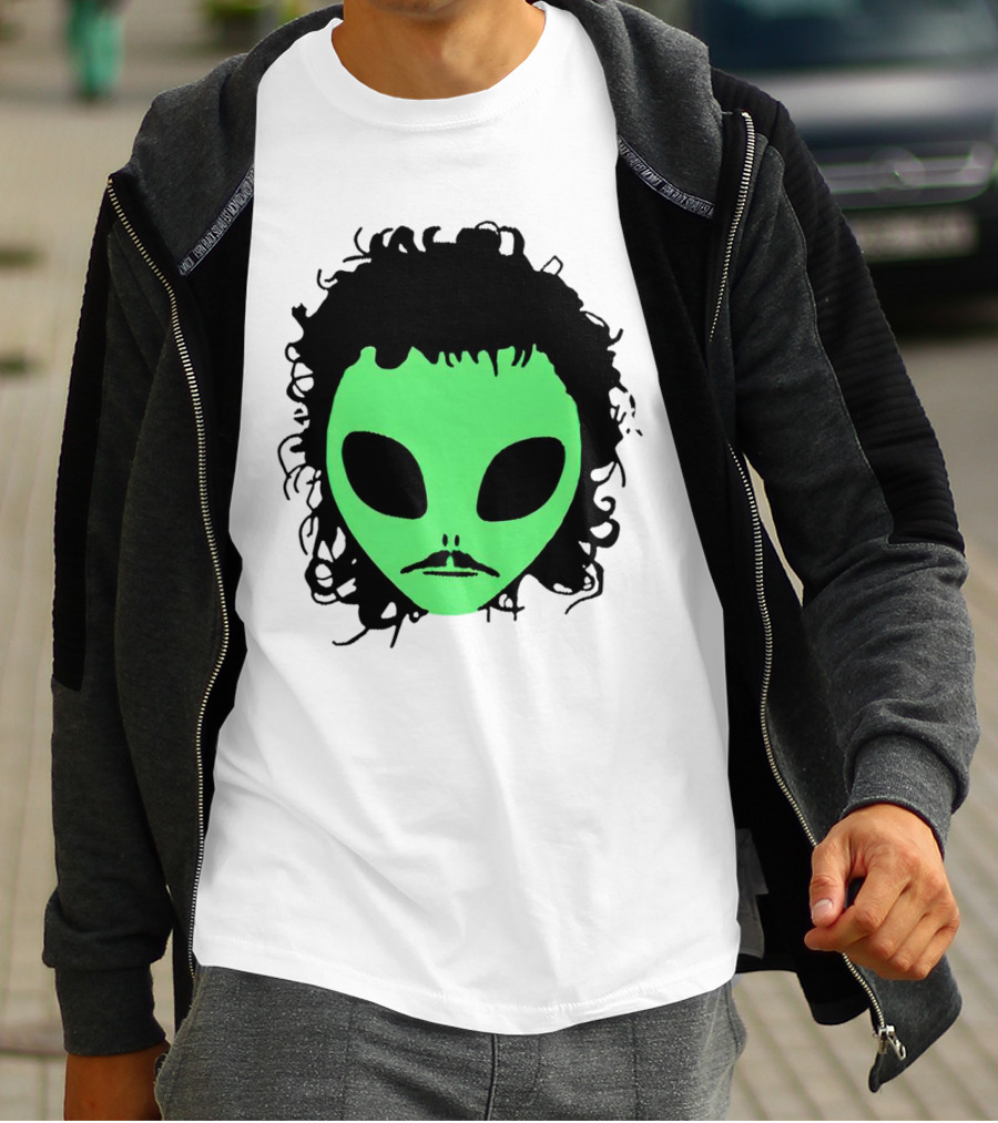 Kurtis Conner Eh Alien Green Face Black Hair T-Shirt