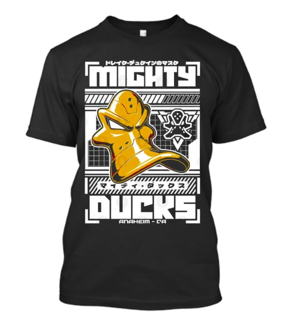 Mighty Ducks Anaheim CA Hockey Mask T-Shirt