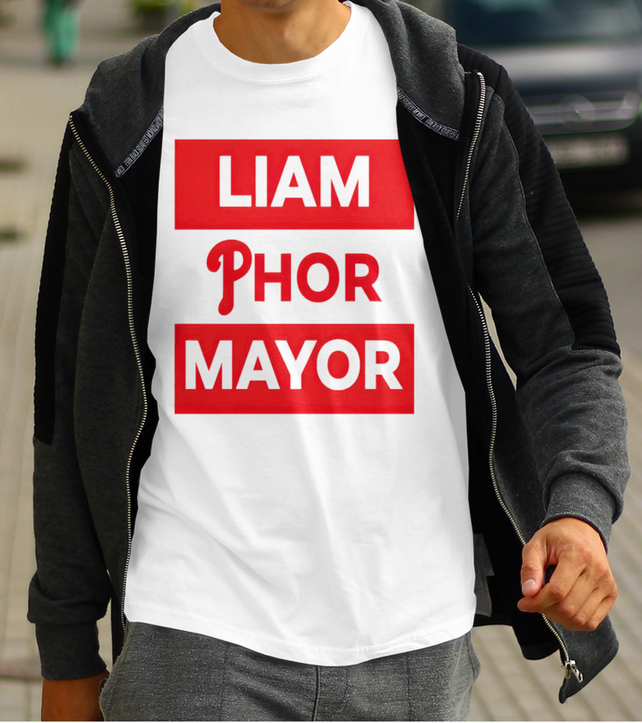 LIAM PHOR MAYOR Philadelphia Phillies T-Shirt
