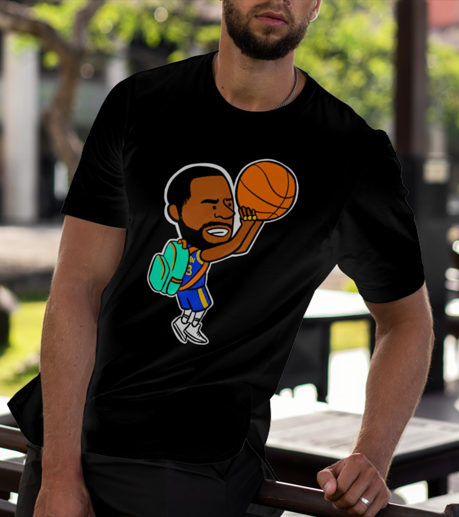 Dray Backpack Basketball Player Cartoon T-Shirt