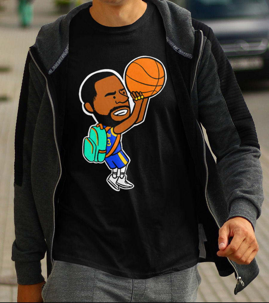 Dray Backpack Basketball Player Cartoon T-Shirt