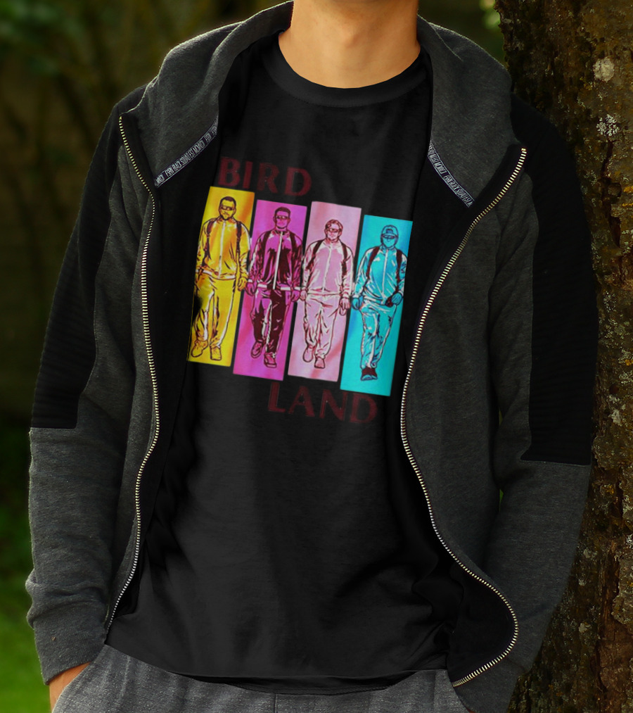 Baltimore Birdland Power Rangers Walking In Vibrant Colors T-Shirt