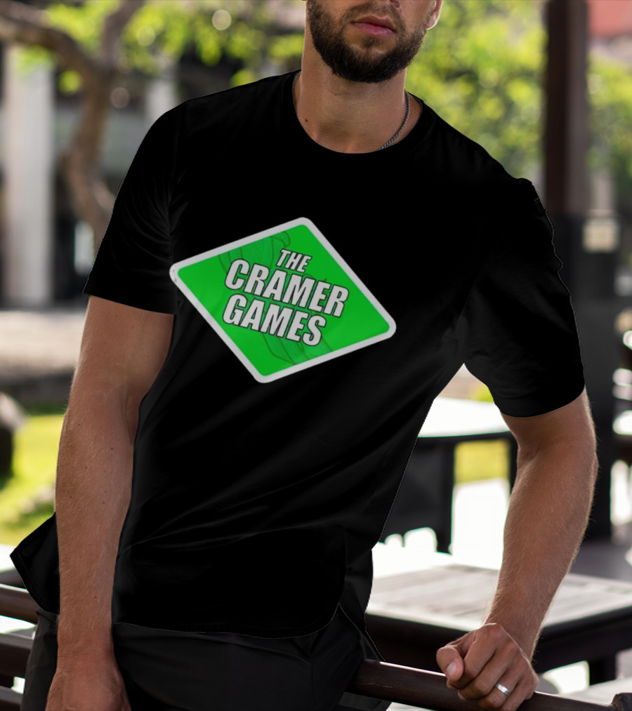 The Cramer Games Green Diamond Logo With Roller Coaster Element T-Shirt