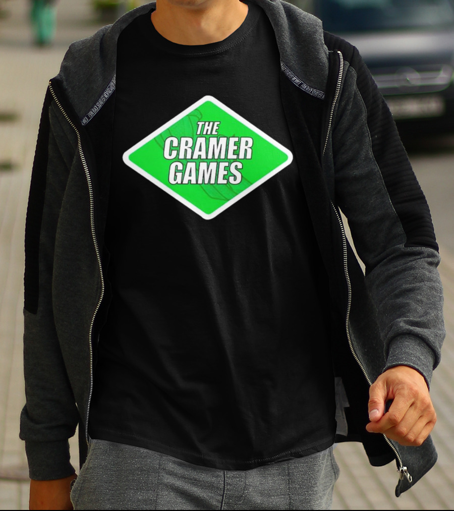 The Cramer Games Green Diamond Logo With Roller Coaster Element T-Shirt