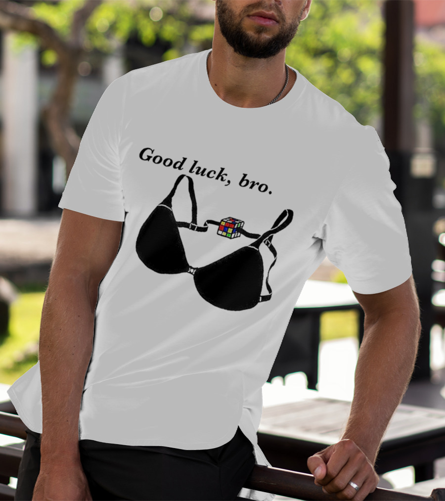 Good Luck Bro Rubik's Cube Bra T-Shirt