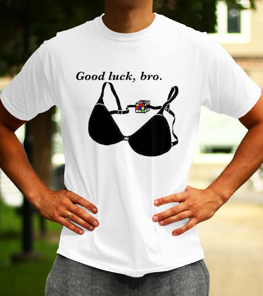 Good Luck Bro Rubik's Cube Bra T-Shirt