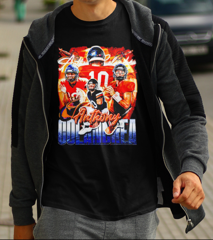 Anthony Colandrea Virginia Cavaliers Football Vintage Number 10 T-Shirt