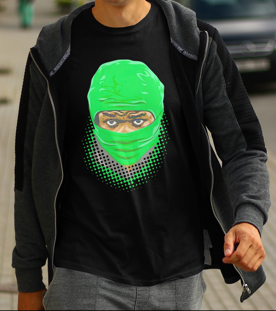 Bucky Irving Green Mask Oregon Ducks Vintage T-Shirt