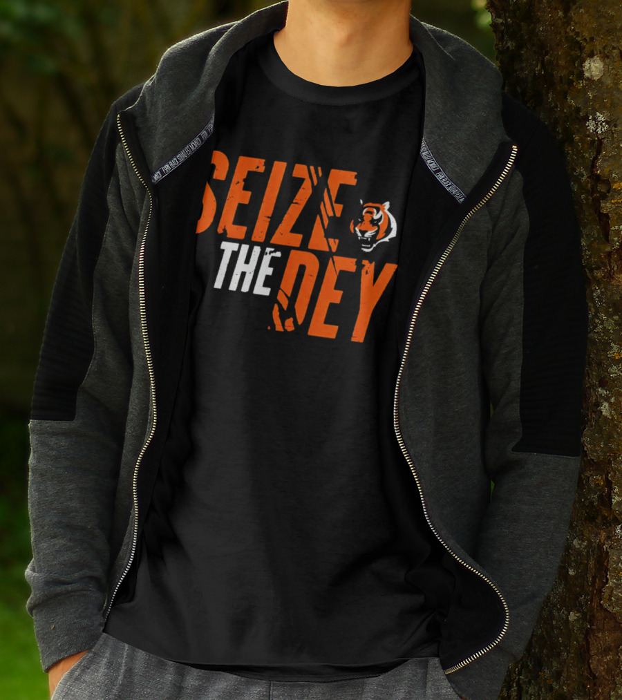 Seize The Dey Cincinnati Bengals Tiger T-Shirt