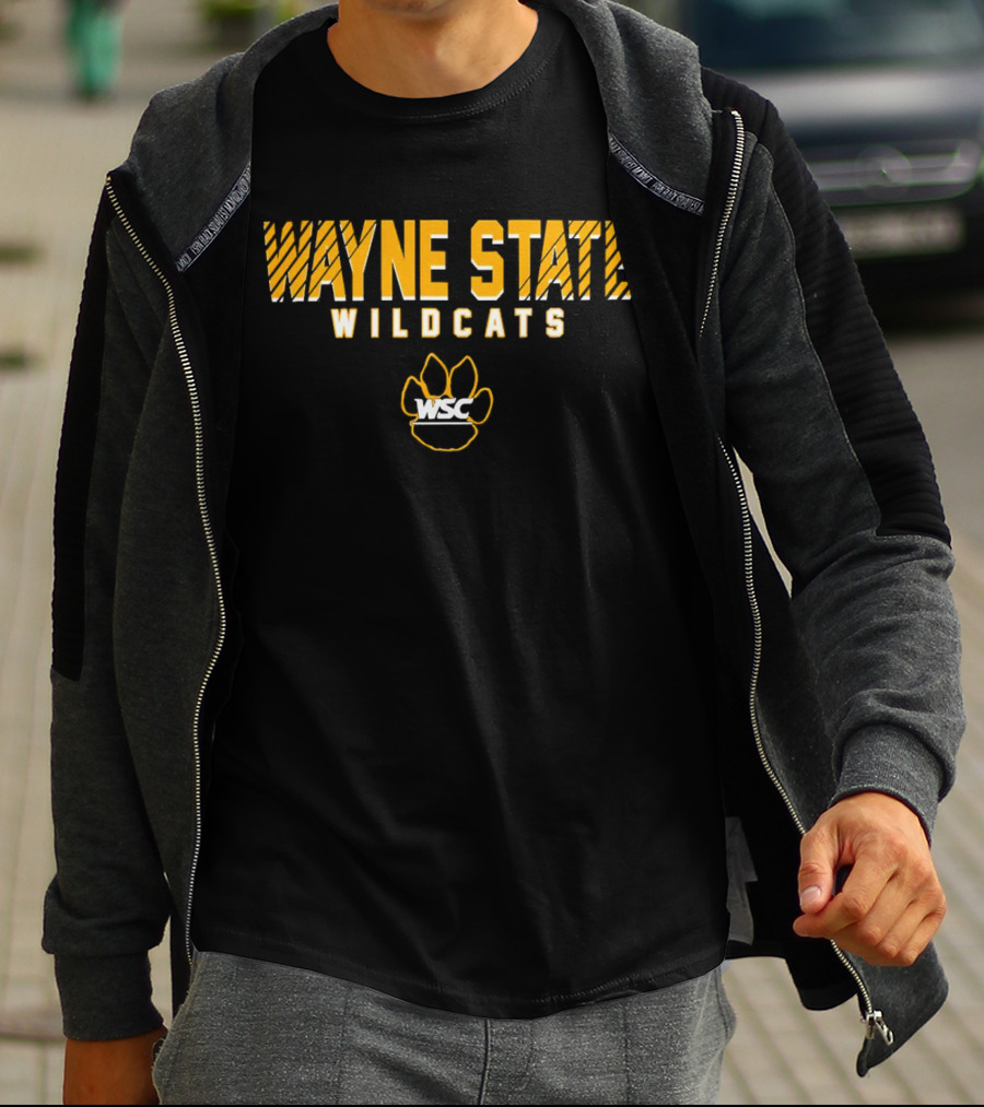 Wayne State Wildcats WSC Paw Prints T-Shirt