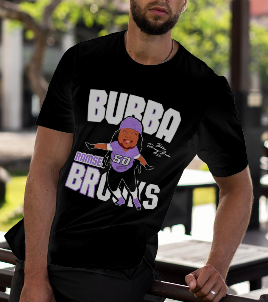 Bubba Ramsey-Brooks #50 TCU Horned Frogs Football Character T-Shirt