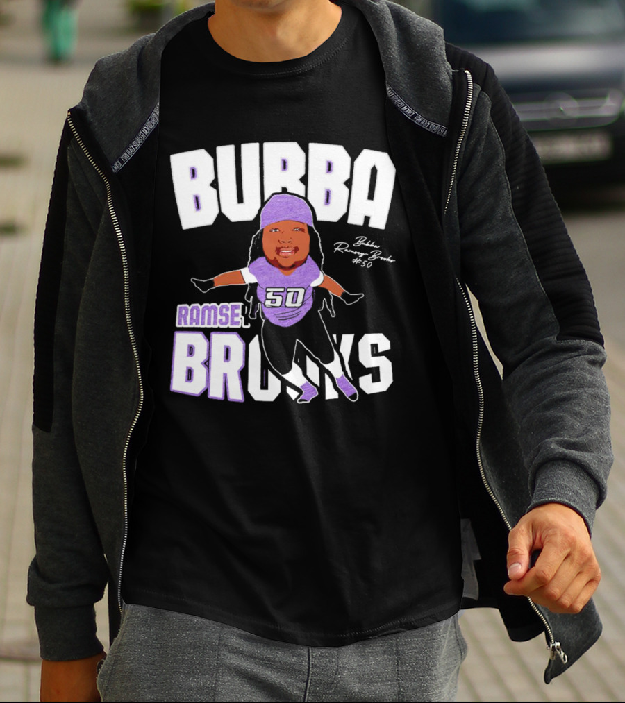 Bubba Ramsey-Brooks #50 TCU Horned Frogs Football Character T-Shirt