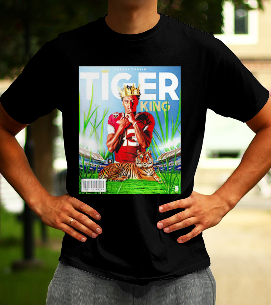 Jordan Travis Tiger King Florida State Seminoles Football Magazine Cover T-Shirt