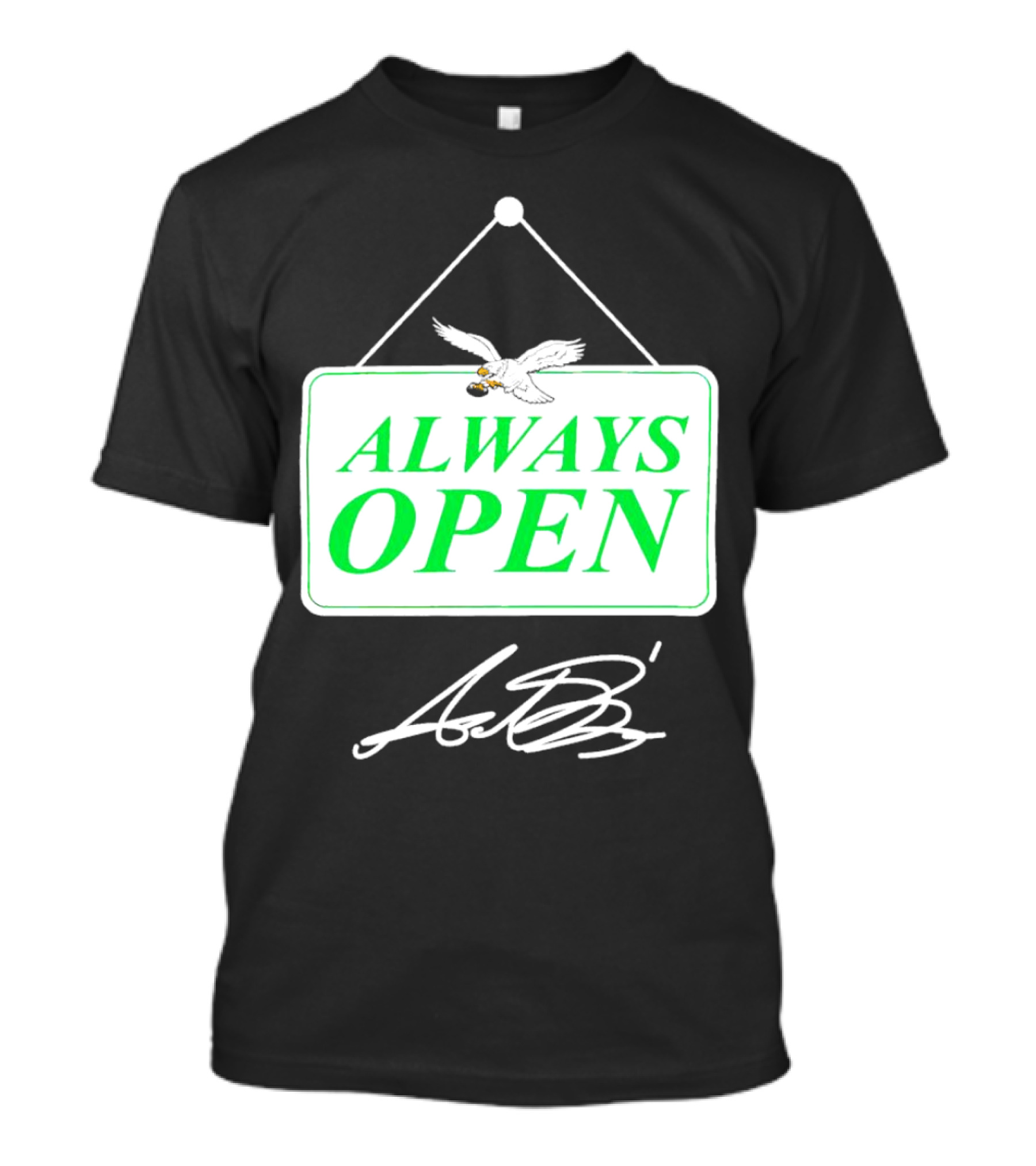 Eagles Autism Foundation Always Open Sign With Eagle And Signature T-Shirt