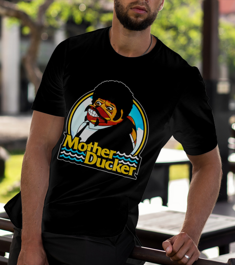Mother Ducker Retro Cartoon Character Mashup T-Shirt