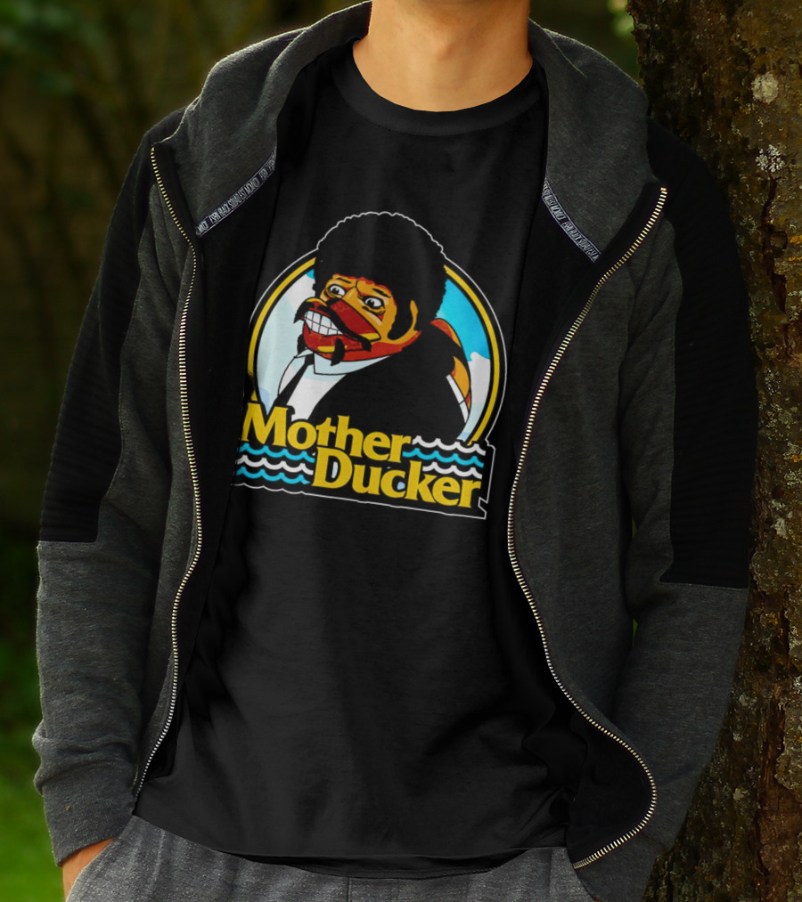 Mother Ducker Retro Cartoon Character Mashup T-Shirt