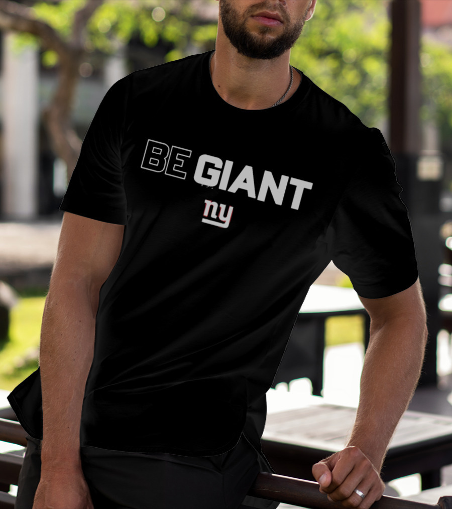 Be Giant Ny New York Giants Art Stapleton T-Shirt